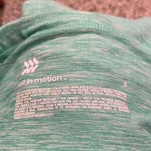 All in Motion Heathered Green Performance shorts